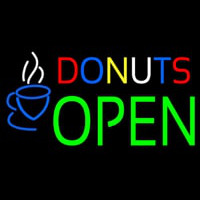 Donuts Open Neon Sign