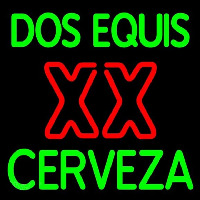 Dos Equis X  Cerveza Beer Sign Neon Sign