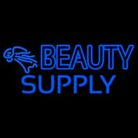 Double Stroke Blue Beauty Supply Neon Sign