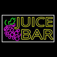 Double Stroke Juice Bar With Grapes Neon Sign