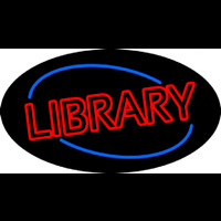 Double Stroke Library Neon Sign