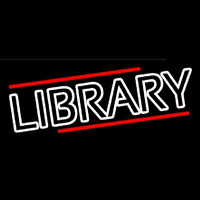 Double Stroke Library Neon Sign