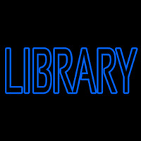 Double Stroke Library Neon Sign