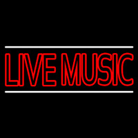 Double Stroke Live Music Neon Sign