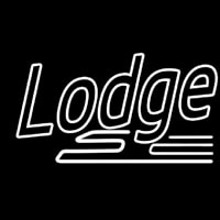 Double Stroke Lodge Neon Sign