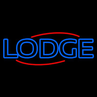 Double Stroke Lodge Neon Sign
