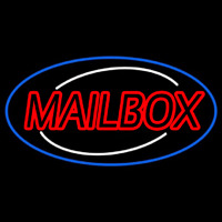 Double Stroke Mailbo  Oval Style Neon Sign