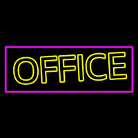 Double Stroke Office Pink Borer 1 Neon Sign