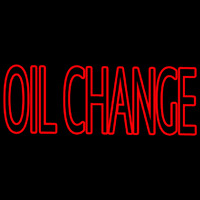 Double Stroke Oil Change Neon Sign