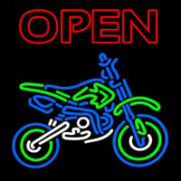 Double Stroke Open Bike Logo Neon Sign