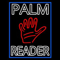 Double Stroke Palm Reader With Border Neon Sign