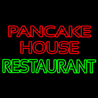 Double Stroke Pancake House Restaurant Neon Sign