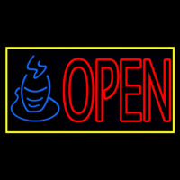 Double Stroke Tea Open Neon Sign