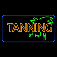 Double Stroke Yellow Tanning Neon Sign