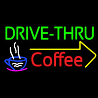 Drive Thru Coffee Neon Sign