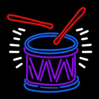 Drum And Stick Neon Sign