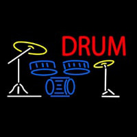 Drum Set 1 Neon Sign