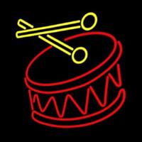 Drum Stick Logo Neon Sign