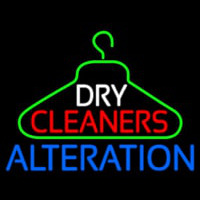 Dry Cleaners Hanger Logo Alteration Neon Sign