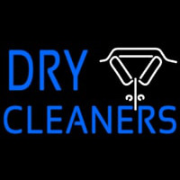 Dry Cleaners With Shirt Logo Neon Sign