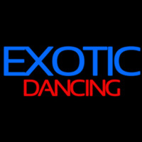 E otic Dancing Strip Club Neon Sign