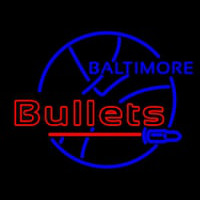 Early Baltimore Bullets Logo Neon Sign