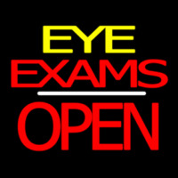 Eye E ams Block Open White Line Neon Sign