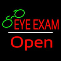 Eye E ams Open White Line Neon Sign