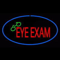 Eye E ams Oval Blue Neon Sign