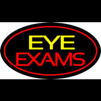 Eye E ams Oval Red Neon Sign