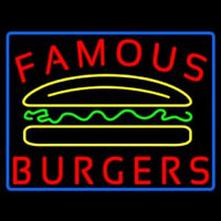 Famous Burgers Neon Sign