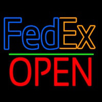 Fede  Logo With Open 1 Neon Sign