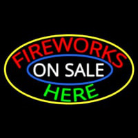 Fireworks On Sale Here Neon Sign