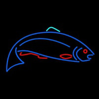 Fish Blue 1 Neon Sign