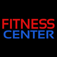 Fitness Center In Red Neon Sign