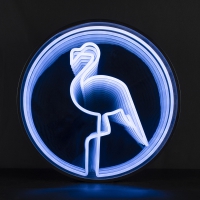 Flamingo 3D Infinity LED Neon Sign