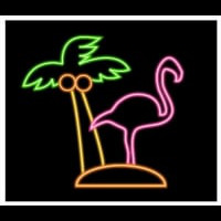 Flamingo Palm Neon Sign