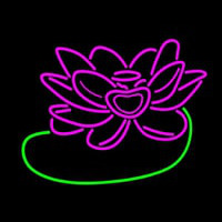 Flower White Neon Sign