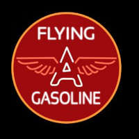 Flying a Gasoline Neon Sign