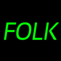 Folk Music 1 Neon Sign