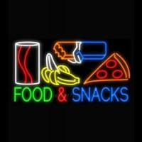 Food and Snacks Neon Sign