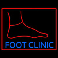 Foot Clinic With Foot Neon Sign