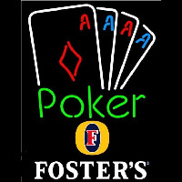 Fosters Poker Tournament Beer Sign Neon Sign