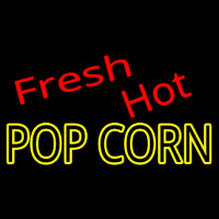 Fresh Hot Popcorn Neon Sign