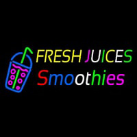 Fresh Juices Smoothies Neon Sign