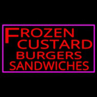 Frozen Custard Burgers Neon Sign