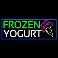 Frozen Yogurt With Logo Neon Sign