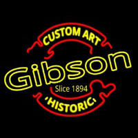 Gibson Guitar Custom Art Historic Neon Sign