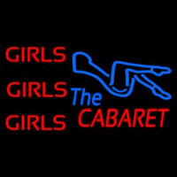 Girls Girls Girls The Cabaret Girl Logo Neon Sign