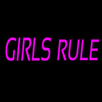 Girls Rule Neon Sign